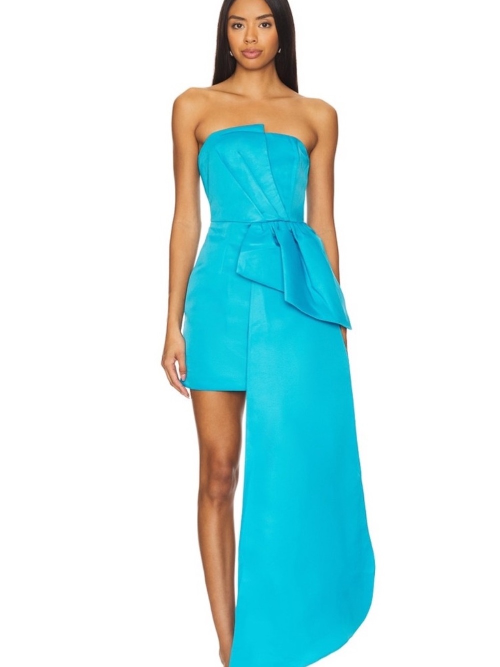 Elliatt Alice Bow Dress in Aqua
